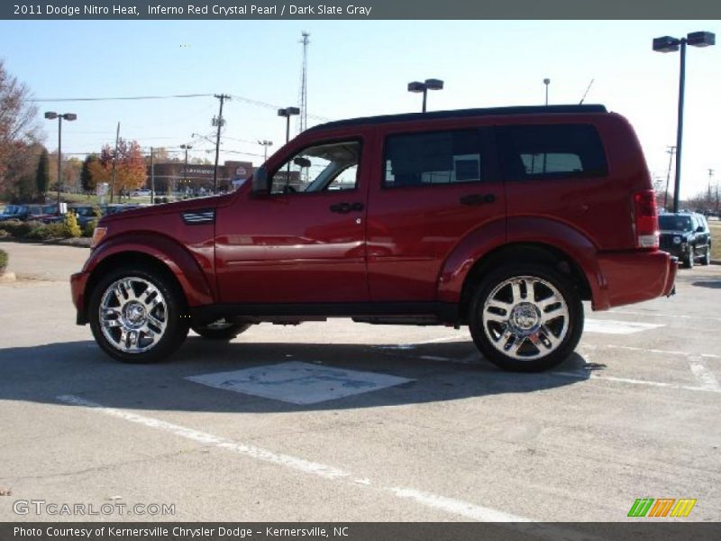 Inferno Red Crystal Pearl / Dark Slate Gray 2011 Dodge Nitro Heat