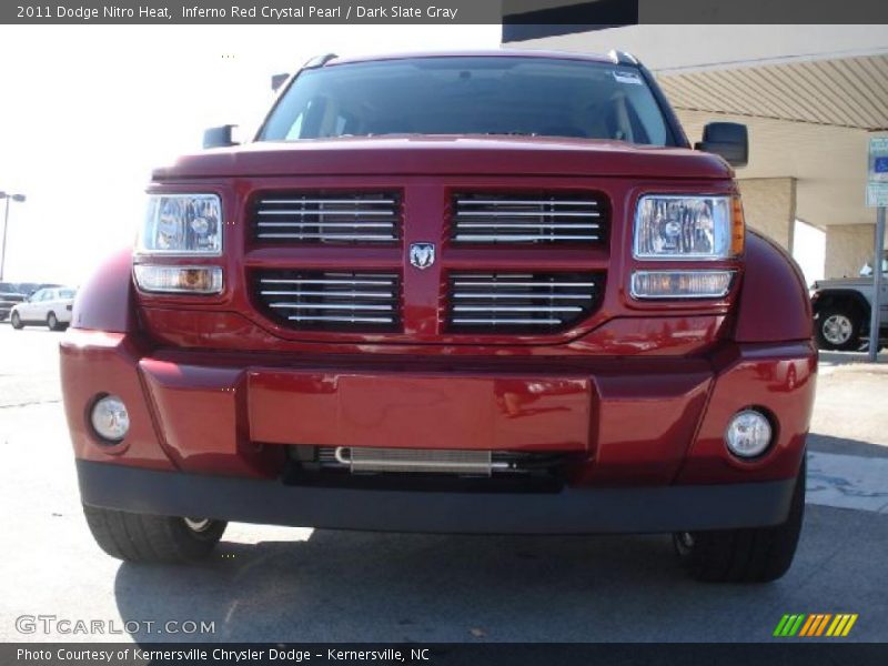 Inferno Red Crystal Pearl / Dark Slate Gray 2011 Dodge Nitro Heat