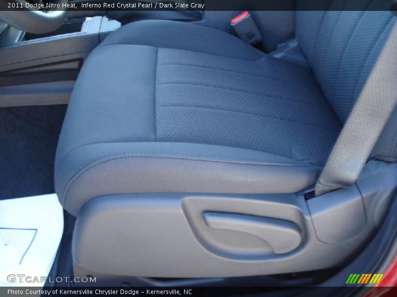 Inferno Red Crystal Pearl / Dark Slate Gray 2011 Dodge Nitro Heat