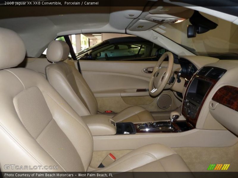 Porcelain / Caramel 2008 Jaguar XK XK8 Convertible