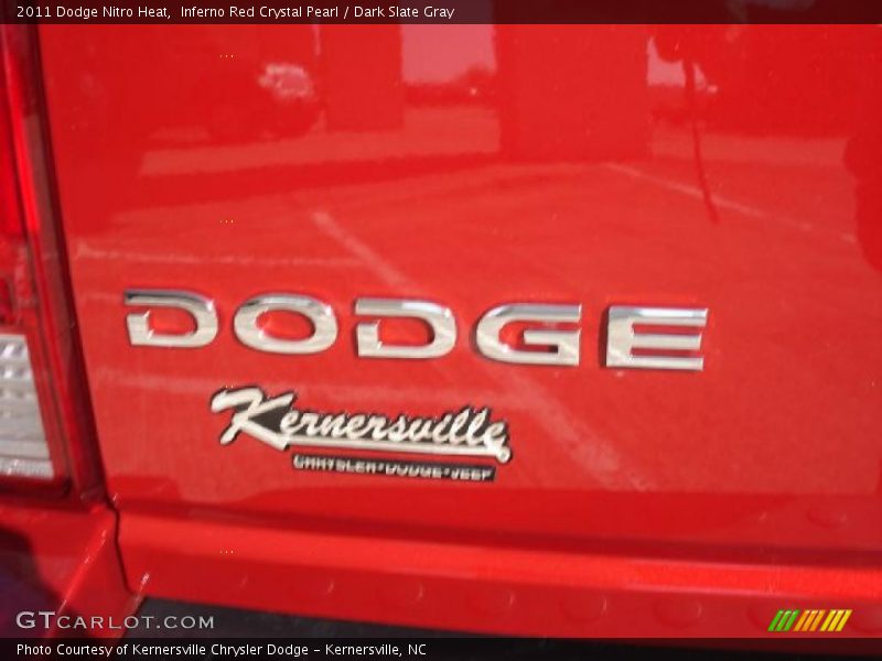 Inferno Red Crystal Pearl / Dark Slate Gray 2011 Dodge Nitro Heat