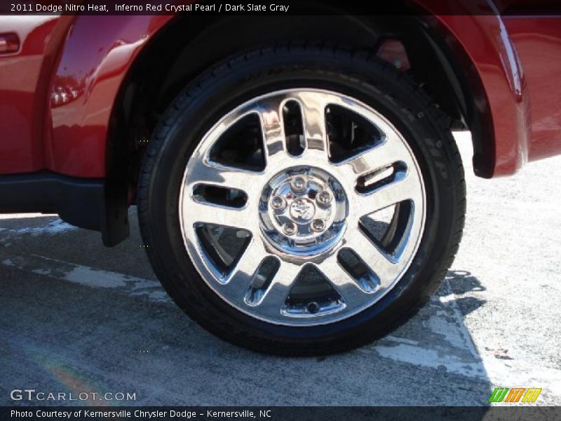 Inferno Red Crystal Pearl / Dark Slate Gray 2011 Dodge Nitro Heat