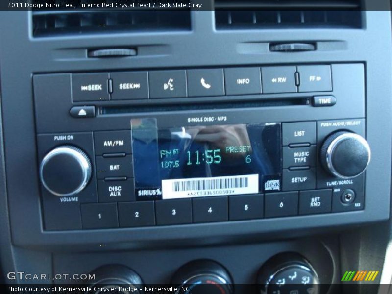 Inferno Red Crystal Pearl / Dark Slate Gray 2011 Dodge Nitro Heat