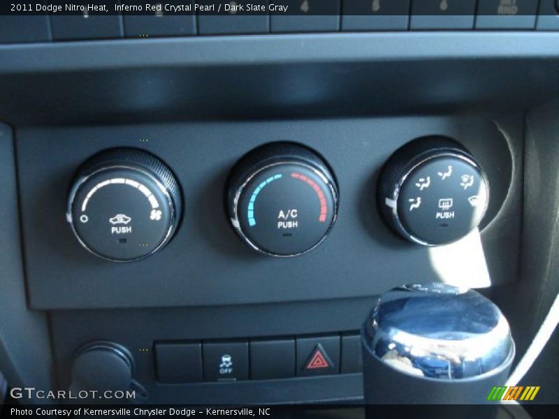 Inferno Red Crystal Pearl / Dark Slate Gray 2011 Dodge Nitro Heat