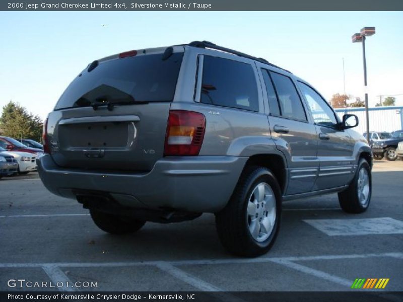 Silverstone Metallic / Taupe 2000 Jeep Grand Cherokee Limited 4x4