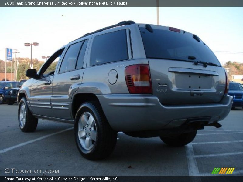 Silverstone Metallic / Taupe 2000 Jeep Grand Cherokee Limited 4x4