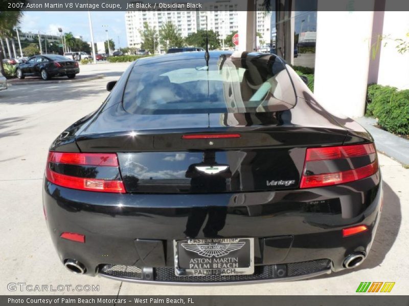 Jet Black / Obsidian Black 2007 Aston Martin V8 Vantage Coupe