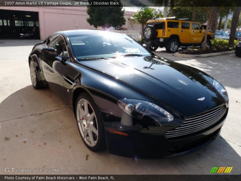 Jet Black / Obsidian Black 2007 Aston Martin V8 Vantage Coupe