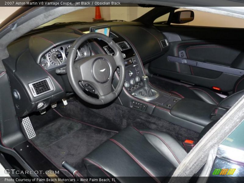 Obsidian Black Interior - 2007 V8 Vantage Coupe 