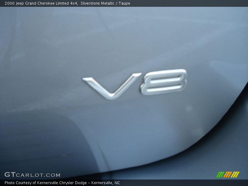 Silverstone Metallic / Taupe 2000 Jeep Grand Cherokee Limited 4x4