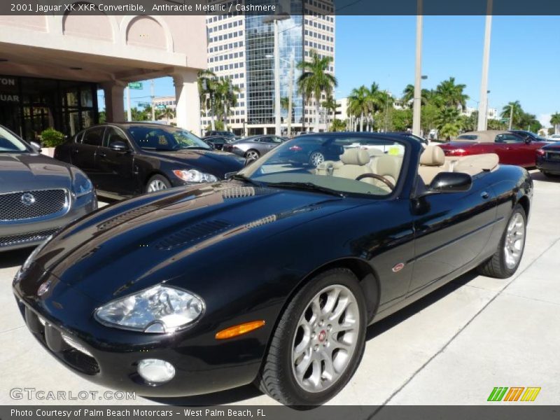 Anthracite Metallic / Cashmere 2001 Jaguar XK XKR Convertible