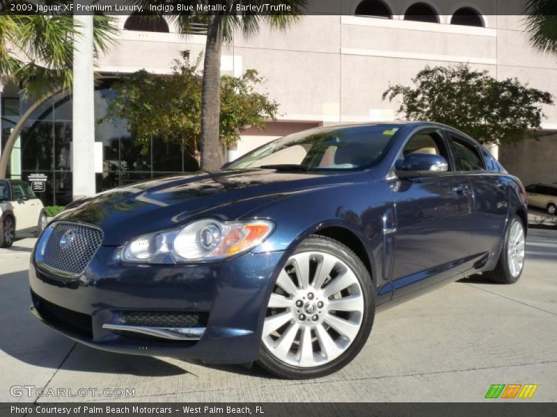 Indigo Blue Metallic / Barley/Truffle 2009 Jaguar XF Premium Luxury