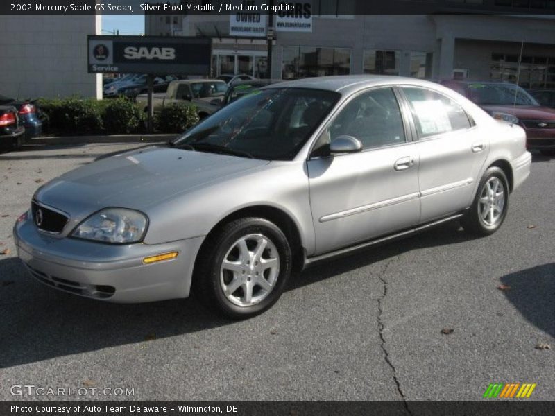 Silver Frost Metallic / Medium Graphite 2002 Mercury Sable GS Sedan