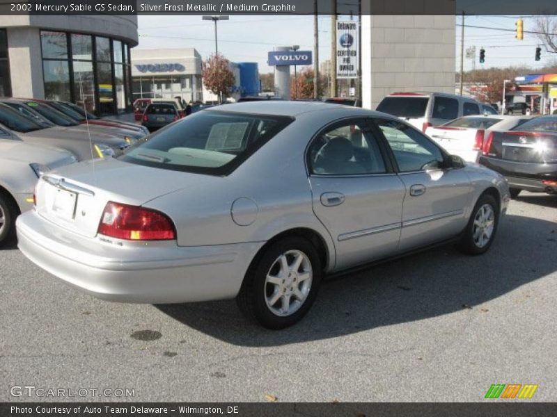 Silver Frost Metallic / Medium Graphite 2002 Mercury Sable GS Sedan