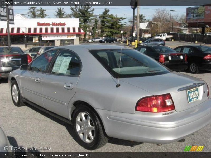 Silver Frost Metallic / Medium Graphite 2002 Mercury Sable GS Sedan