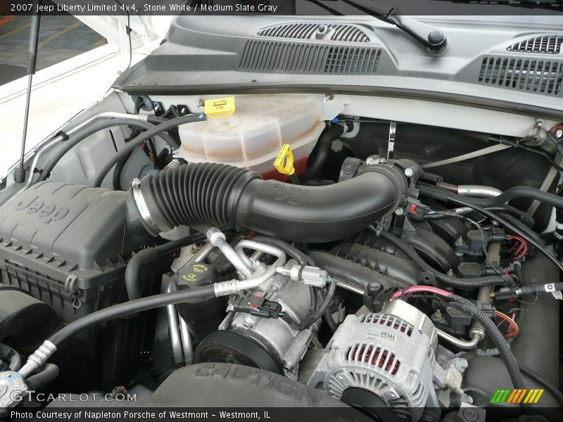 Stone White / Medium Slate Gray 2007 Jeep Liberty Limited 4x4