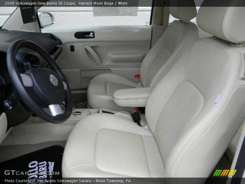  2008 New Beetle SE Coupe White Interior