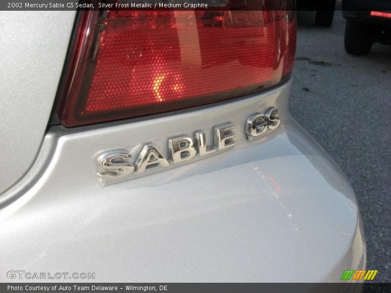 Silver Frost Metallic / Medium Graphite 2002 Mercury Sable GS Sedan