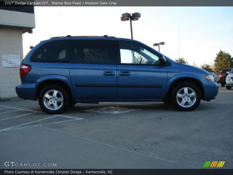 Marine Blue Pearl / Medium Slate Gray 2007 Dodge Caravan SXT