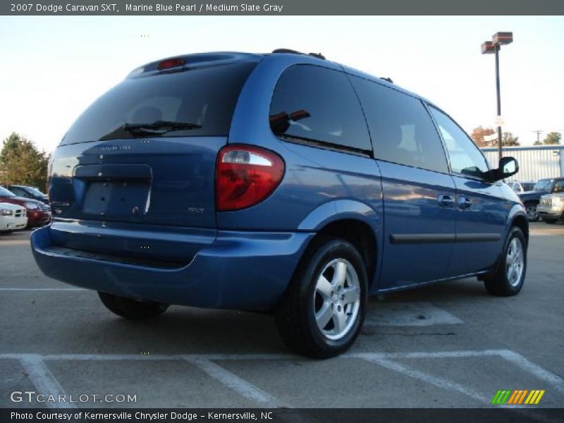 Marine Blue Pearl / Medium Slate Gray 2007 Dodge Caravan SXT