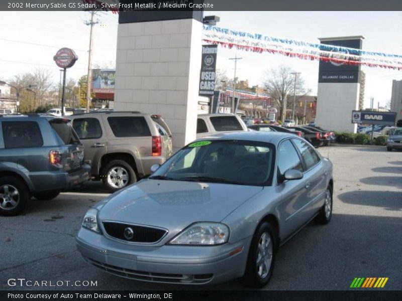 Silver Frost Metallic / Medium Graphite 2002 Mercury Sable GS Sedan