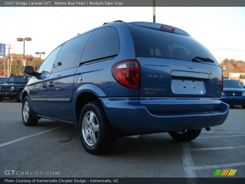 Marine Blue Pearl / Medium Slate Gray 2007 Dodge Caravan SXT