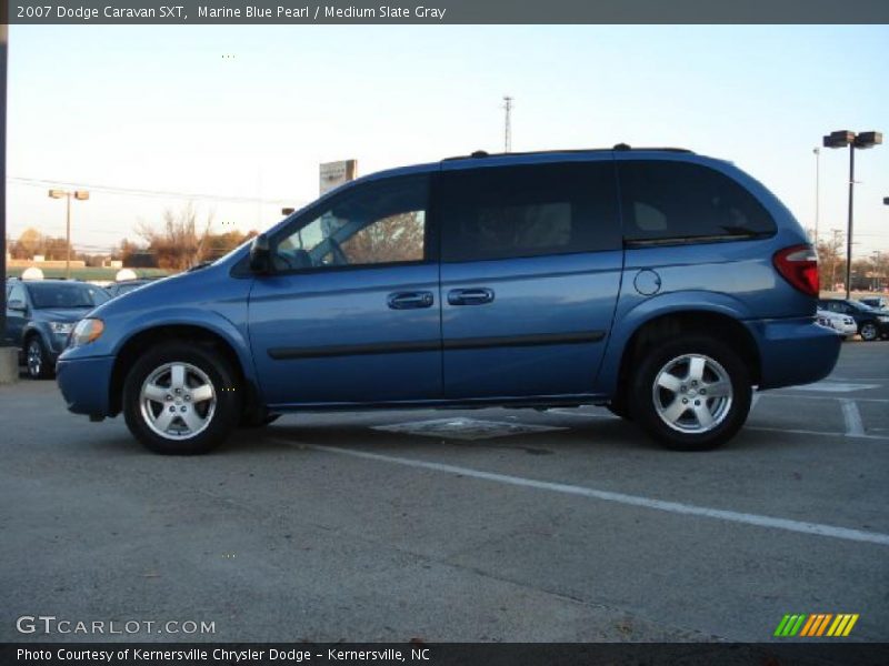 Marine Blue Pearl / Medium Slate Gray 2007 Dodge Caravan SXT