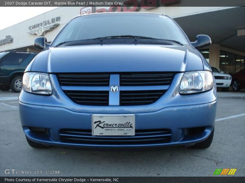 Marine Blue Pearl / Medium Slate Gray 2007 Dodge Caravan SXT