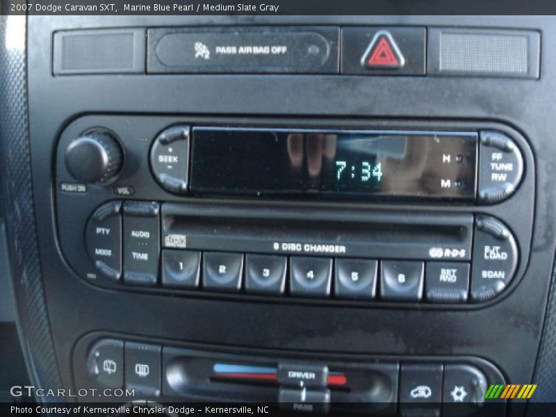 Marine Blue Pearl / Medium Slate Gray 2007 Dodge Caravan SXT