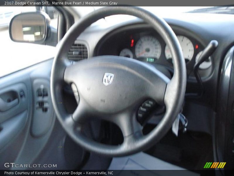 Marine Blue Pearl / Medium Slate Gray 2007 Dodge Caravan SXT