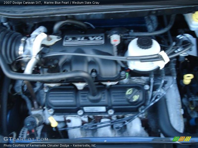 Marine Blue Pearl / Medium Slate Gray 2007 Dodge Caravan SXT
