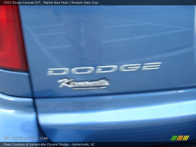 Marine Blue Pearl / Medium Slate Gray 2007 Dodge Caravan SXT