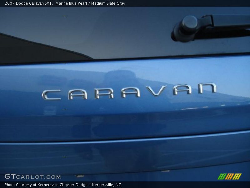 Marine Blue Pearl / Medium Slate Gray 2007 Dodge Caravan SXT