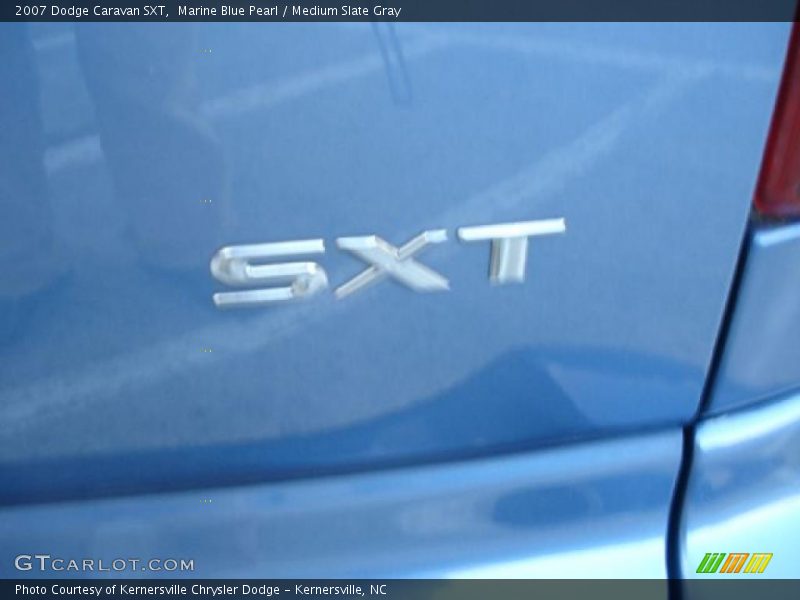 Marine Blue Pearl / Medium Slate Gray 2007 Dodge Caravan SXT
