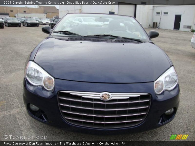 Deep Blue Pearl / Dark Slate Gray 2005 Chrysler Sebring Touring Convertible