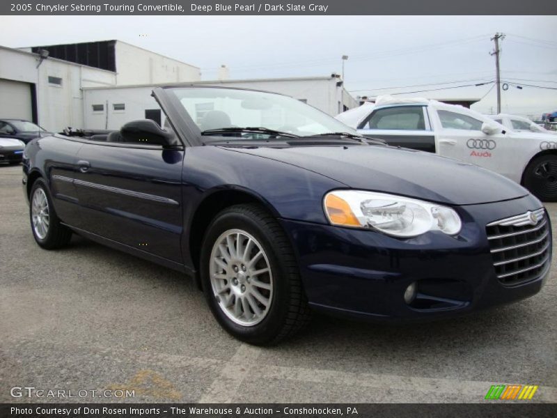 Deep Blue Pearl / Dark Slate Gray 2005 Chrysler Sebring Touring Convertible