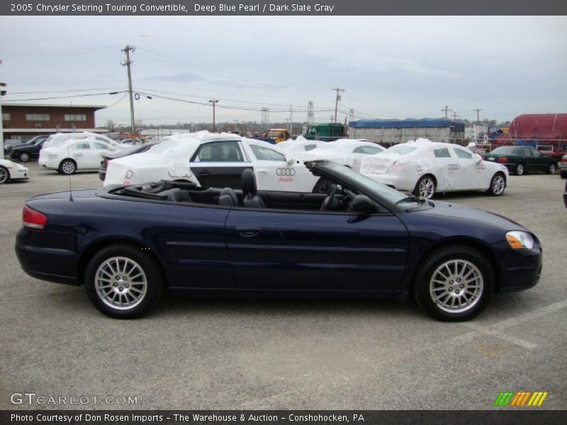 Deep Blue Pearl / Dark Slate Gray 2005 Chrysler Sebring Touring Convertible