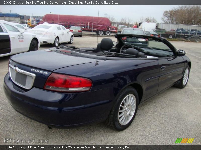 Deep Blue Pearl / Dark Slate Gray 2005 Chrysler Sebring Touring Convertible