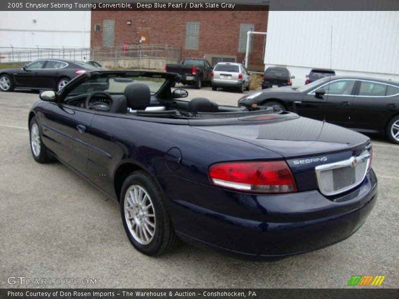 Deep Blue Pearl / Dark Slate Gray 2005 Chrysler Sebring Touring Convertible