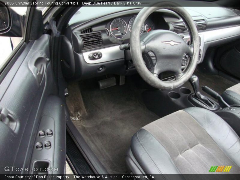 Deep Blue Pearl / Dark Slate Gray 2005 Chrysler Sebring Touring Convertible