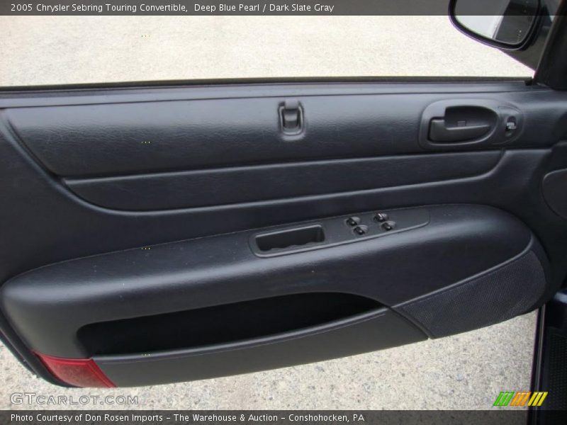 Deep Blue Pearl / Dark Slate Gray 2005 Chrysler Sebring Touring Convertible