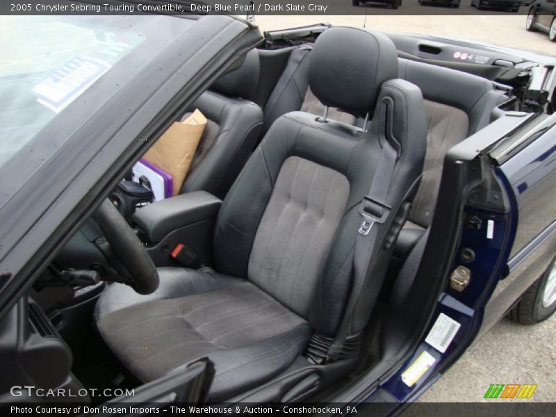 Deep Blue Pearl / Dark Slate Gray 2005 Chrysler Sebring Touring Convertible