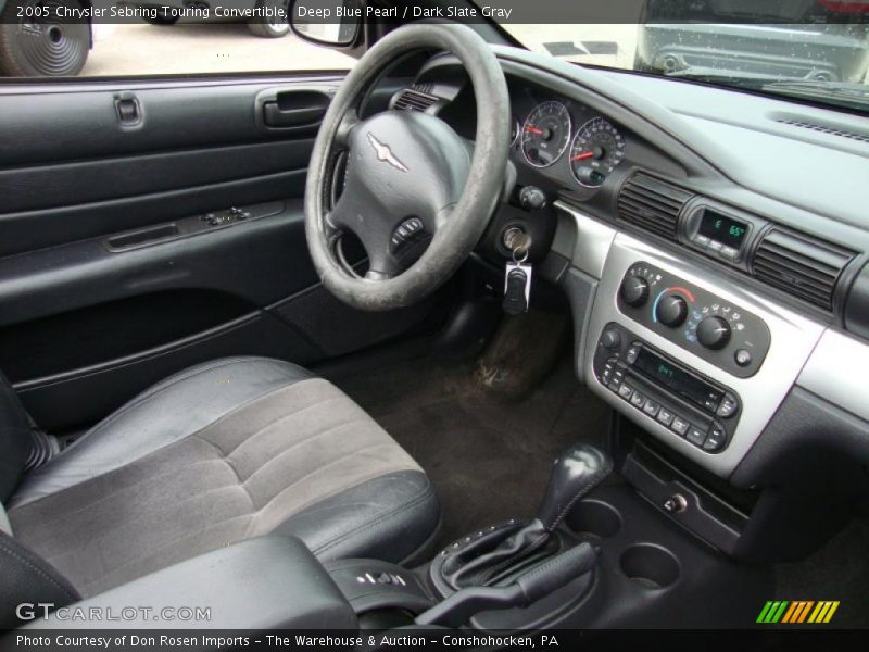 Deep Blue Pearl / Dark Slate Gray 2005 Chrysler Sebring Touring Convertible