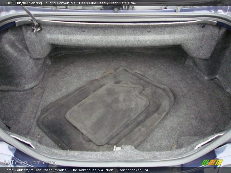 Deep Blue Pearl / Dark Slate Gray 2005 Chrysler Sebring Touring Convertible