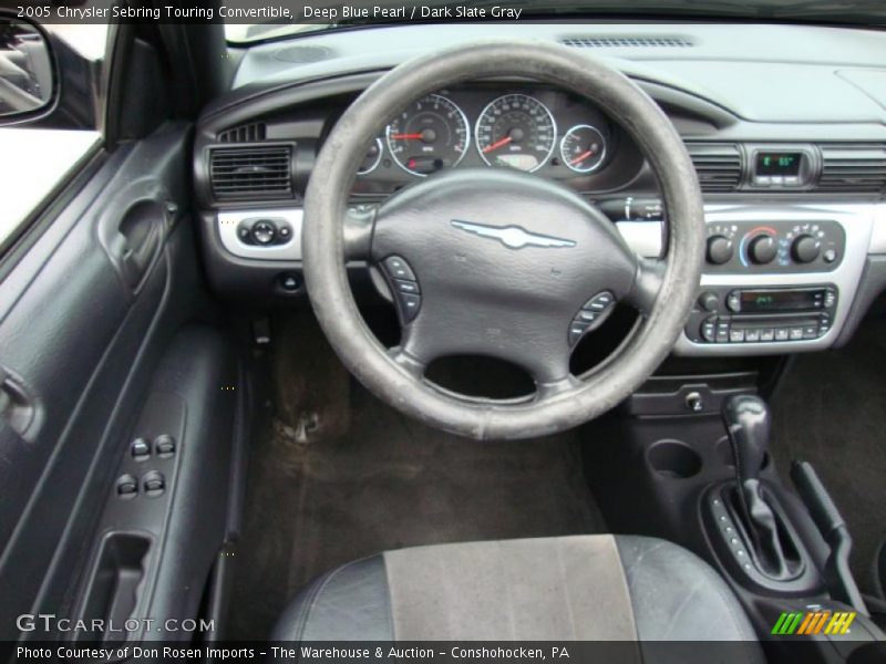 Deep Blue Pearl / Dark Slate Gray 2005 Chrysler Sebring Touring Convertible