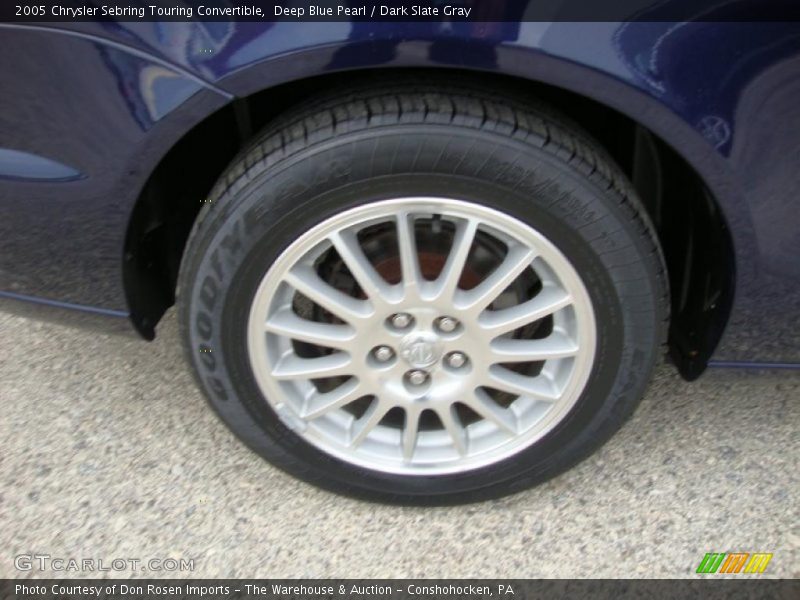 Deep Blue Pearl / Dark Slate Gray 2005 Chrysler Sebring Touring Convertible