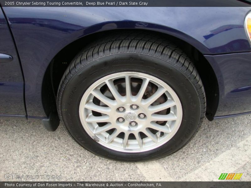Deep Blue Pearl / Dark Slate Gray 2005 Chrysler Sebring Touring Convertible