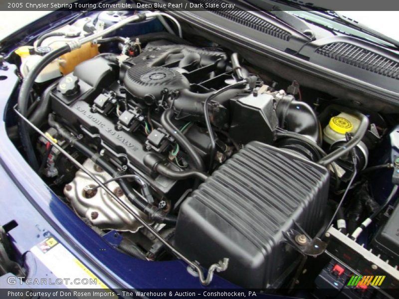 Deep Blue Pearl / Dark Slate Gray 2005 Chrysler Sebring Touring Convertible