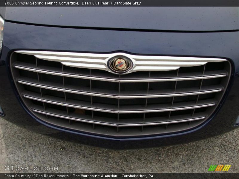 Deep Blue Pearl / Dark Slate Gray 2005 Chrysler Sebring Touring Convertible