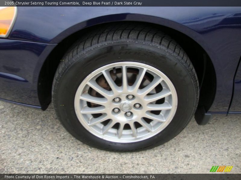 Deep Blue Pearl / Dark Slate Gray 2005 Chrysler Sebring Touring Convertible